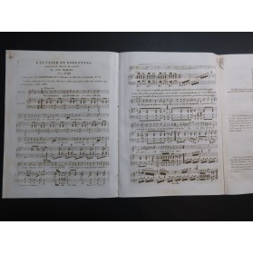 MORAL Alphonse L'Ouvrier en Goguette Chant Piano ca1830