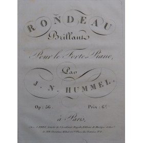 HUMMEL J. N. Rondo Brillant...
