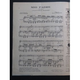 MORETTI Raoul Mio Padre Chant Piano 1927