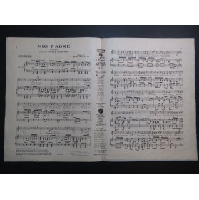 MORETTI Raoul Mio Padre Chant Piano 1927