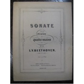 BEETHOVEN Sonate op 6 Piano 4 mains