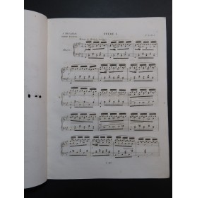 THALBERG S. Douze Etudes op 26 1ère Suite Piano ca1838
