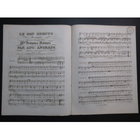 ANDRADE Auguste Le Bon Ermite Chant Piano ca1830