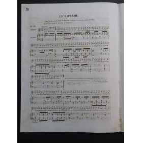 PLANTADE Charles Le Baptême Chant Piano ca1830