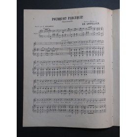 LHUILLIER Edmond Pourquoi ? Parceque ! Chant Piano ca1880