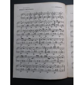 DOMBROWSKI E. L. Six Nouvelles Polkas Originales Piano ca1850