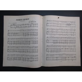 LHUILLIER Edmond Pourquoi ? Parceque ! Chant Piano ca1880