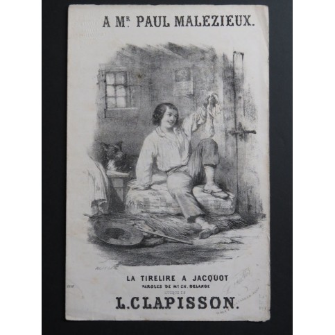 La Tirelire à Jacquot Louis Clapisson Chant Guitare ca1840