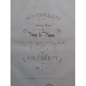 CZERNY Charles Duo Brillant...