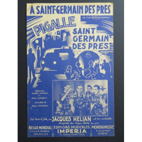 A Saint-Germain des Près Pigalle Paul Misraki Chant 1950