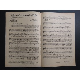 A Saint-Germain des Près Pigalle Paul Misraki Chant 1950