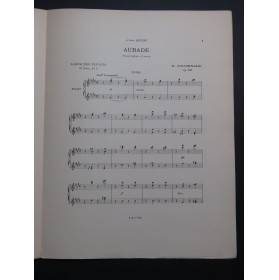 CHAMINADE Cécile Aubade op 126 Piano 4 mains 1911