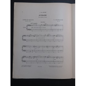 CHAMINADE Cécile Aubade op 126 Piano 4 mains 1911