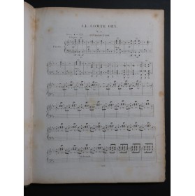 ROSSINI G. Le Comte Ory Opéra Chant Piano 1828
