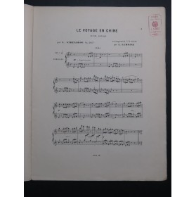 STREABBOG Louis Le Voyage en Chine Piano 4 mains ca1883