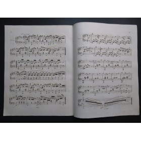 STREICH Henri Variations Le Retour Bérat op 3 Dédicace Piano ca1840