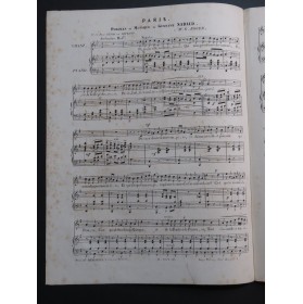 NADAUD Gustave Paris Chant Piano ca1853
