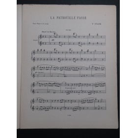 STAUB Victor La Patrouille passe Piano 4 mains 1919