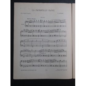 STAUB Victor La Patrouille passe Piano 4 mains 1919