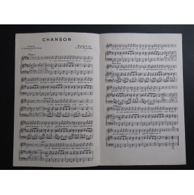 RUYSSEN C. A. P. Chanson Chant Piano 1934