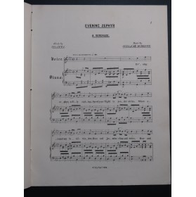 MOMBROYE Guillaume Evening Zephyr Chant Piano XIXe siècle