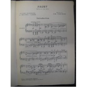 GOUNOD Charles Faust Chant Piano