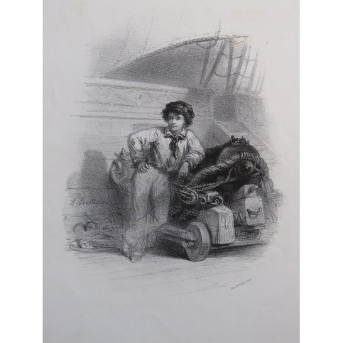 VIMEUX Joseph Petit Pierre le Marin Chant Piano ca1850