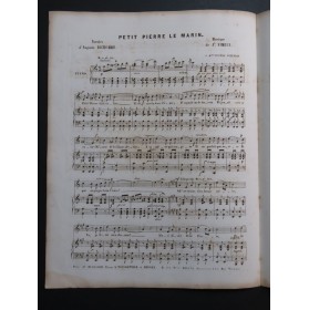VIMEUX Joseph Petit Pierre le Marin Chant Piano ca1850