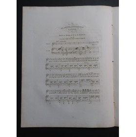 DE BEAUPLAN Amédée La Jeune Voyageuse Chant Piano ca1840