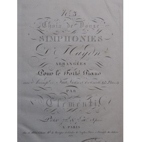 CLEMENTI Muzio Symphonie No...