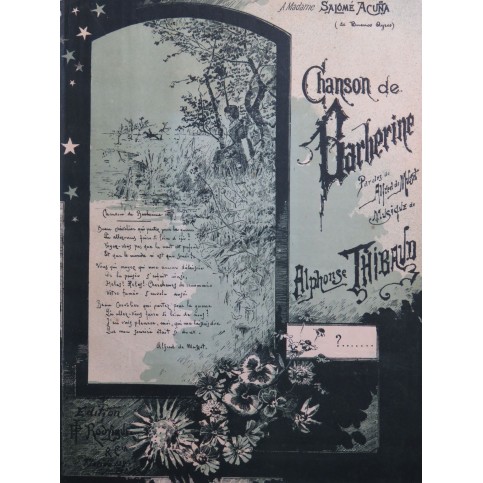 THIBAUD Alphonse Chanson de Barberine Chant Piano