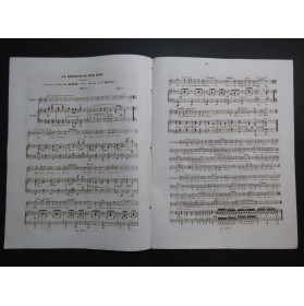 MASINI F. La Réponse du Bon Dieu Chant Piano ca1850