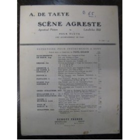 DE TAEYE Alex. Scène Agreste Flute Piano 1950