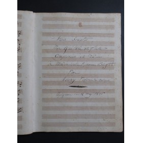 Recueil de Pièces Manuscrites pour Guitare Flûte 2 Guitares ca1815