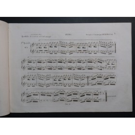 TOLBECQUE J. B. Gustave ou le Bal Masqué Auber Quadrille No 3 Piano 4 mains 1834