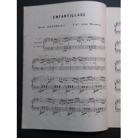 RAVINA Henri Enfantillage op 49 Piano XIXe siècle