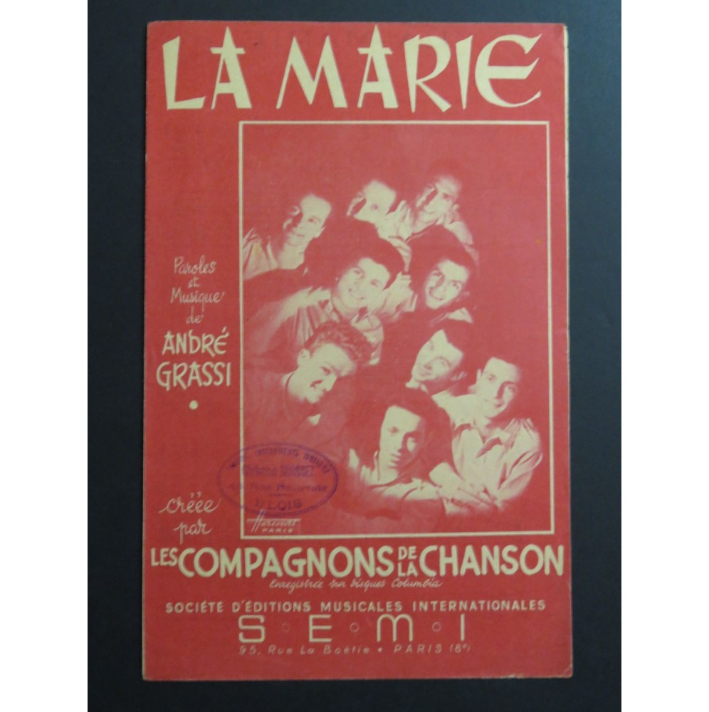La Marie Les Compagnons de la Chanson André Grassi Chant 1947