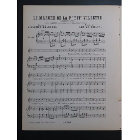COLLIN Lucien Le Marché de la P'tit' Villette Chant Piano ca1880