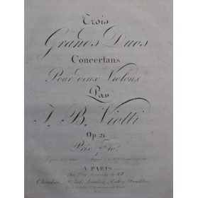 VIOTTI J. B. Trois Duos W...