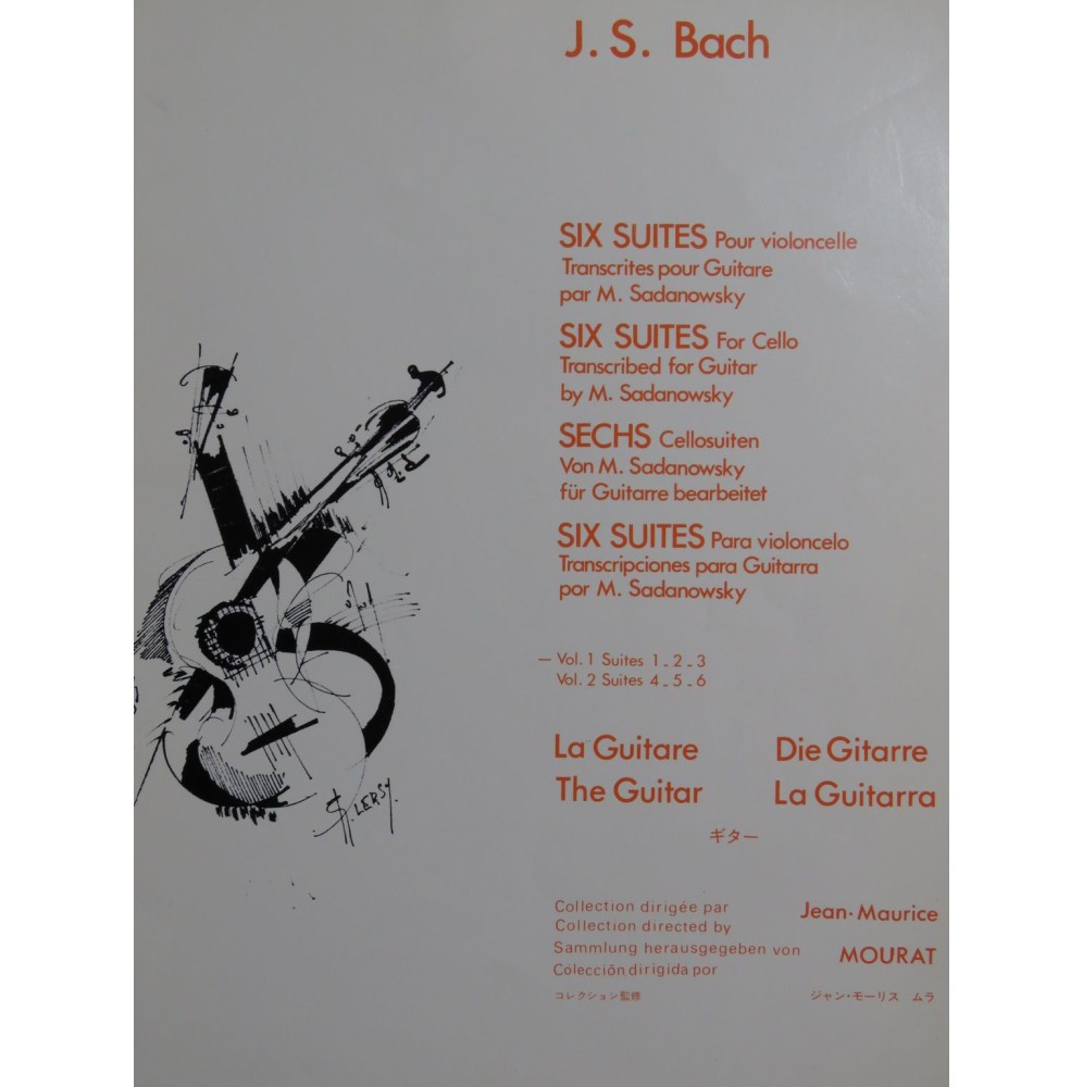 BACH J. S. Six Suites 1 à 3 Guitare 1982