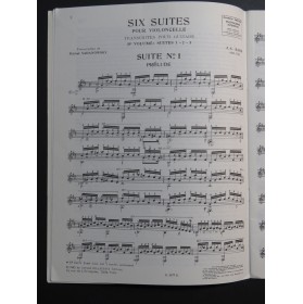 BACH J. S. Six Suites 1 à 3 Guitare 1982