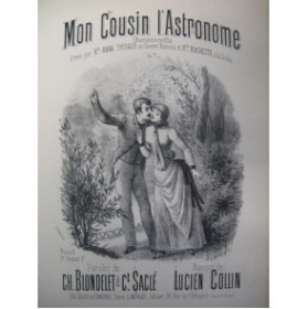 COLLIN Lucien Mon Cousin l'Astronome Chant Piano XIXe
