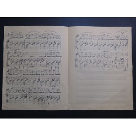 BERTHOMIEU Marc Insomnie Manuscrit Chant Piano