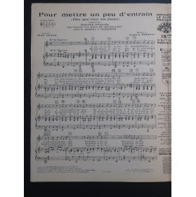 MORETTI Raoul Pour mettre un peu d'entrain Chant Piano 1932
