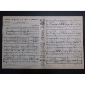 MORETTI Raoul Pour mettre un peu d'entrain Chant Piano 1932