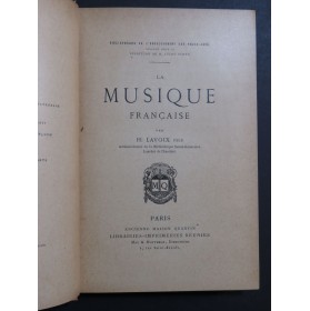 LAVOIX H. Fils La Musique Française 1891
