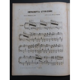 WEHLE Charles Impromptu-Styrienne op 40 Piano ca1856