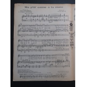 MÉLÉ Fred Ma P'tit' canne à la main Chant Piano 1923
