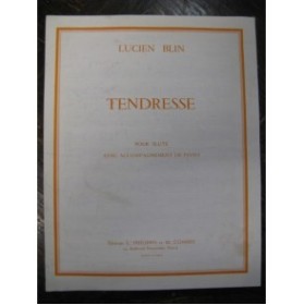 BLIN Lucien Tendresse Flute Piano