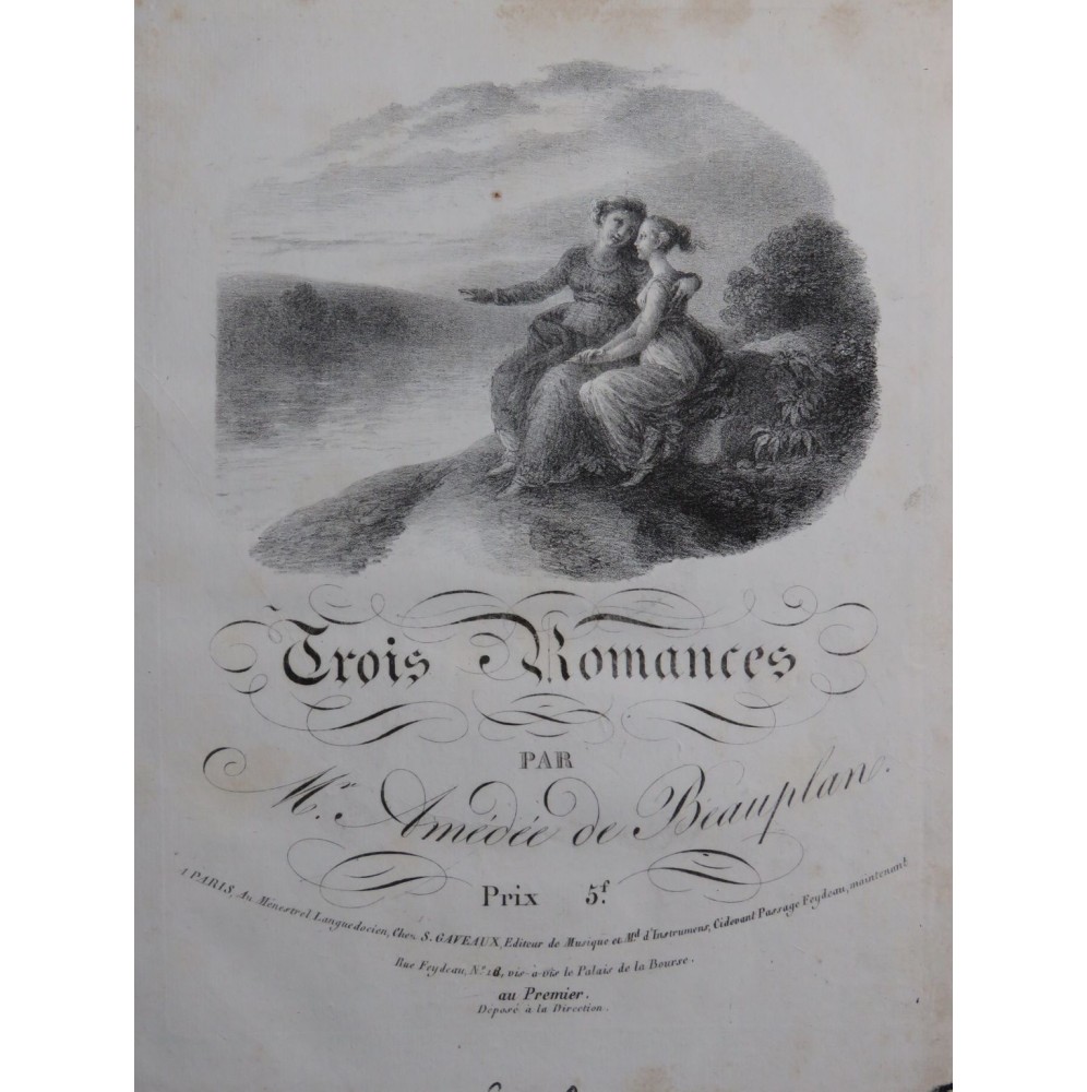 DE BEAUPLAN Amédée Romances 67 Pièces Chant Piano ca1840